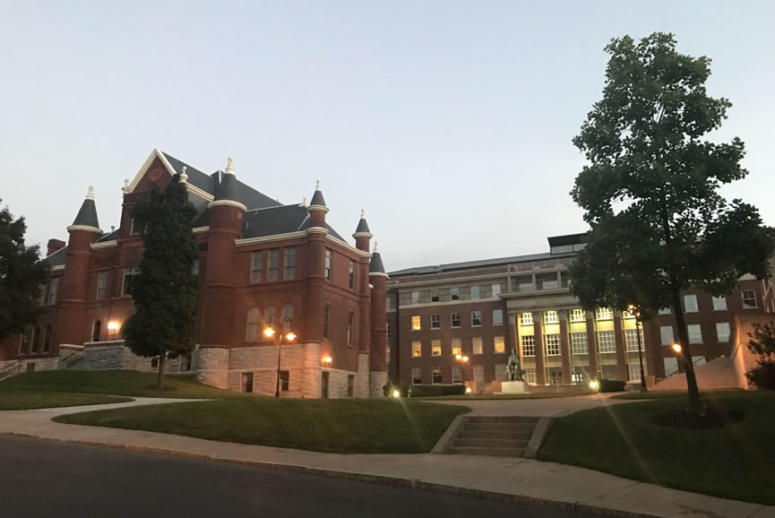 Dusk arrival in Syracuse University, Sep. 23rd, 2019